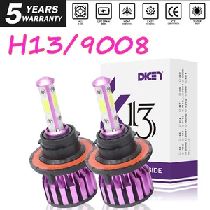 2X H13 9008 23000LM 230W LED Car Headlight Kit Hi/Lo Turbo Light Bulbs 6000K - Foto 1 di 12