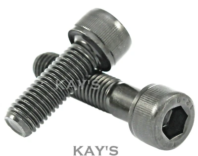 KAYFAST M3 M4 M5 M6 M8 CAP SCREWS ALLEN SOCKET HEAD BOLTS SELF COLOUR HIGH TENSILE 12.9