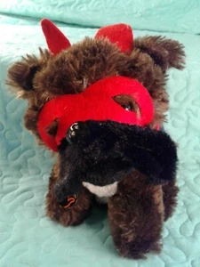 ANIMATED DOG PLUSH in Devil Costume Dances in a Circle to Music SOUND & MOTION - Picture 1 of 12