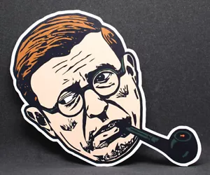 Jean-Paul Sartre Vinyl Aufkleber / Aufkleber Sein und Nichts Existentialismus - Bild 1 von 1