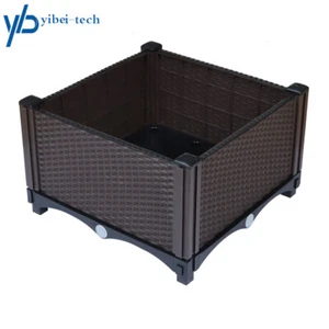 Plastic Bed Garden Planter Vegetable Flower Wooden Box Pot Herb Outdoor Yard - Picture 1 of 10
