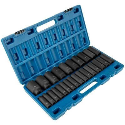 VEVOR Impact Socket Set 1/2 Inches 26 Piece Impact Sockets Deep Socket 6-Point - Image 1 of 4