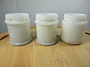 vintage lot 3 cream medicine round milk glass jars bottles Arden and Musterole - Picture 1 of 9