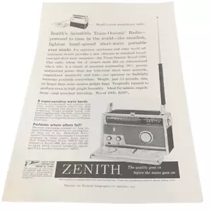 Pubblicità radiofonica vintage 1959 Zenith più magnifica del mondo - Foto 1 di 1
