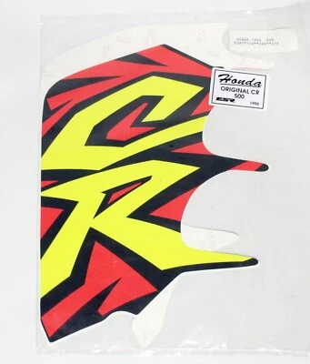 Tank Kühler Aufkleber Satz Decal Dekor Honda CR 500R 1996 Classic Vintage  - Bild 1 von 2
