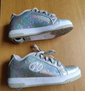 SHOES WITH WHEELS - HEELYS SPLIT SILVER size 5 - Used once - Picture 1 of 8