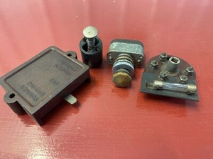 10 's 20 's VINTAGE LOT (4) SUMMER / WINTER DRIVING LEVER SWITCH PARTS ART DECO