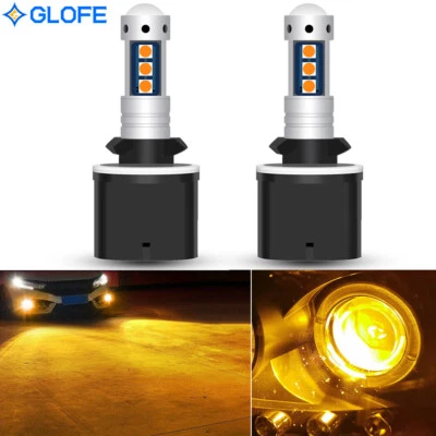 2X 899 892 890 880 LED Bulbs Fog Driving Lights DRL Lamp Amber Yellow High Power - Image 1 of 4