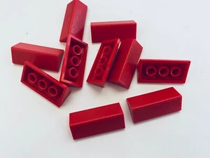 NUEVO 10 Piezas Lego RED RIDGED Tejas 2x4 DOBLE PENDIENTE EMPINADO 45 3041 - Imagen 1 de 2