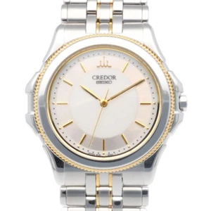 CREDOR SEIKO Watches 8J81-6A20 GCAR016 Stainless Steel K18 yellow gold used - Picture 1 of 10