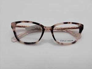 NEW Cole Haan CH5024 Eyeglasses 265 Blush Rose Tortoise 52 17-135 - Picture 1 of 6