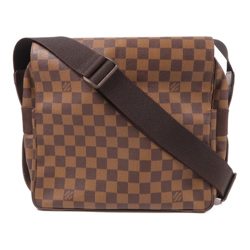 LOUIS VUITTON（LV） Borsa messenger a tracolla Louis Vuitton LV GHW Naviglio N45255 marrone damier