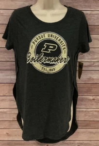 Sexy Women's Purdue University Boilermakers T-Shirt With Side Slits Small 4/6 - Picture 1 of 7