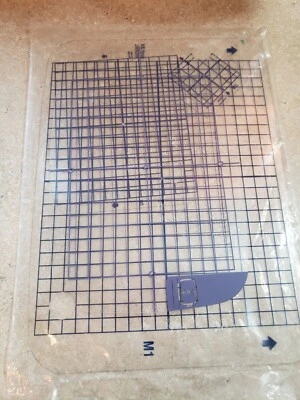 Set of 4 Janome MB Embroidery Hoop Templates 50x50 240x200 126x110 - Image 1 of 4