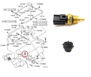 SENSOR DE TEMPERATURA DEL AGUA BUJÍA INCANDESCENTE para MITSUBISHI PAJERO SHOGUN V26 V46 2.8 93+ - Imagen 1 de 2