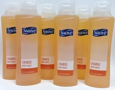 ( LOT 6 ) Suave Charge Body Wash 12 oz ( 355 ml ) Each New - Image 1 of 4