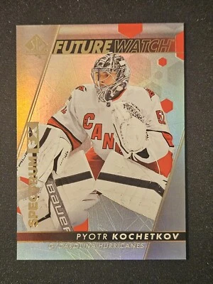 22-23 SP Authentic Pyotr Kochetkov Spectrum FX Rookie  🚨🚨🚨 Carolina  - Image 1 of 2
