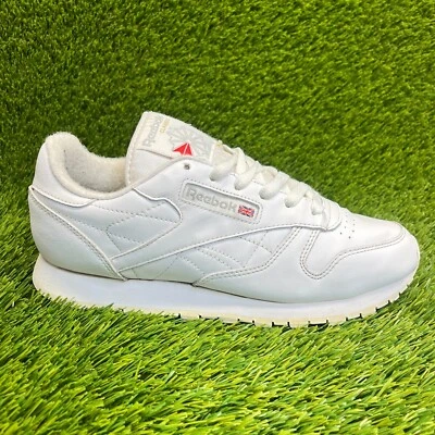 Reebok Classic Leather Womens Size 8.5 White Walking Lifestyle Shoes Sneakers - Image 1 of 4