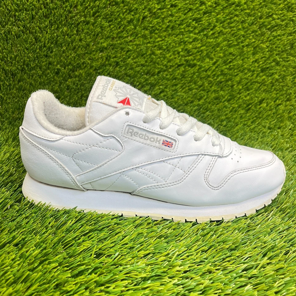Reebok Clásico Cuero Mujer Talla 8.5 Blanco Caminar Estilo de Vida Zapatos Tenis Foto 1 de 4
