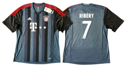 Trikot Adidas FC Bayern 2013-2014 Third - Ribery 7 I 3rd FCB * Flock B-Ware - Bild 1 von 2