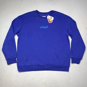 Poppi Soda Iconic Flavor Forever Graphic Sweatshirt Womens XXL Purple Crewneck - Picture 1 of 4