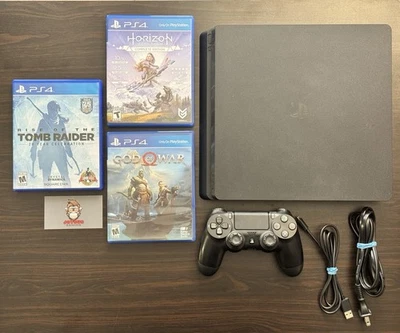 Sony Playstation4 Slim PS4 1TB CUH-2115B V.13.02 Paquete Juegos y Probado Foto 1 de 4