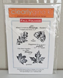 Clearly Gina K - HERBSTLAUB - 10 Photopolymer Stempel - Gina K Designs - Bild 1 von 2