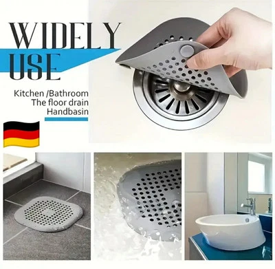 Abfluss Haarfänger Haarsieb Dusche Bad Camping Abflusssieb Dreckfänger Saugnäpfe - Bild 1 von 4