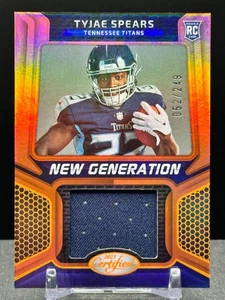 Tyjae Spears 2023 Panini Certificato Nuova Generazione Rookie Patch Rosa /299 NGJM-42 - Foto 1 di 6