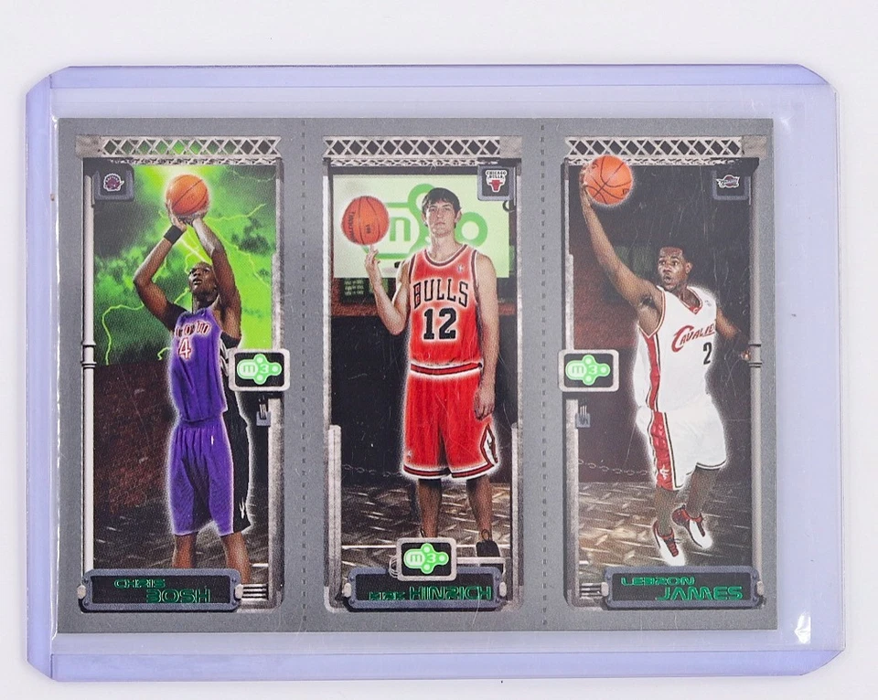 2004 Topps Rookie Matrix M3 Rookie Lebron James #111, Henrich #117, Bosh #114 Foto 1 de 2