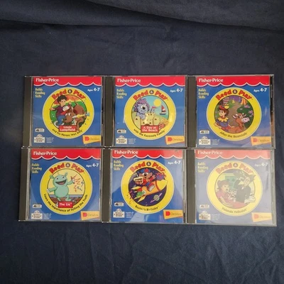 Rare Hard to Find Fisher Price Read & Play Lot 6  vintage Cd Rom PC Sought-after - Image 1 of 4