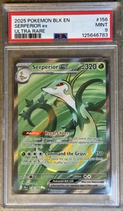 2025 POKÉMON BLACK BOLT EN SERPERIOR ex ULTRA RARE #156 💎 PSA 9 - Picture 1 of 6