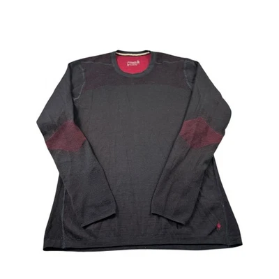 Smartwool Black Red Intraknit 200 Wool Crewneck Size Men’s Large L - Image 1 of 4
