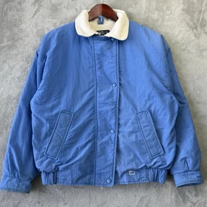 Woolrich Winter Coat Lined Blue Woman Small Jacket Made in USA - Picture 1 of 10