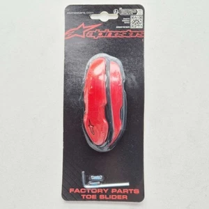 Alpinestars AS03 Toe Sliders - TPU/Aluminium - Supertech R/SMX Plus 2015> (Red) - Picture 1 of 5