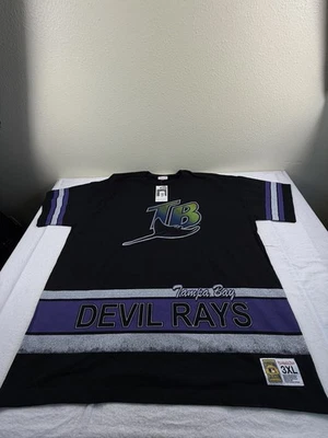 Camiseta Tampa Bay Devil Rays Colección Mitchell & Ness Cooperstown Para Hombre 3XL Nueva Foto 1 de 4