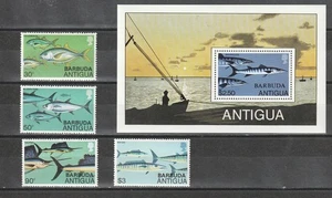 ANTIGUA,- O/P BARBUDA, 1979 FISH, 4v.+M/S, MNH, Mi 7,4 euros - Imagen 1 de 1
