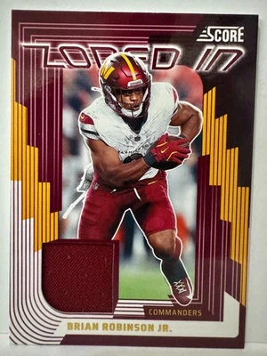 BRIAN ROBINSON JR 2025 PANINI SCORE ZONED IN JERSEY CARD - Image 1 of 2