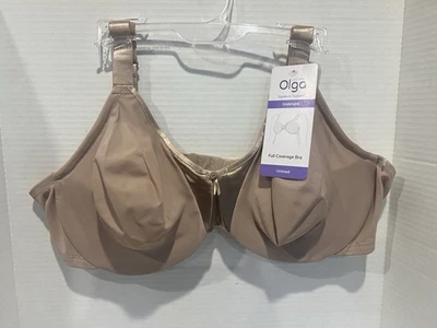 Sutiã OLGA Signature suporte com aro cobertura total caramelo tamanho 42C novo com etiquetas - Imagem 1 de 4