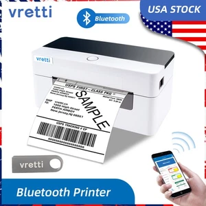 VRETTI Thermal Shipping Label Printer 4x6 Wireless Bluetooth Label Printer - Picture 1 of 8