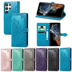 Handy Tasche für Samsung S25 S24 S23 S21 S20 FE Ultra Plus Schutzhülle Flip Case - Picture 1 of 18