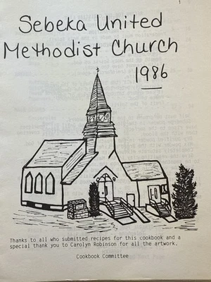 Sebeka Minnesota MN Cookbook Vintage 1986 Ethnic Hot Dish Casserole Midwestern Foto 1 de 4
