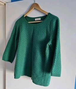 LADIES JUMPER PREOWNED  Marks & SPENCER PER UNO   SIZE 12  Green  - Picture 1 of 3