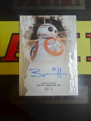 Topps Star Wars Masterwork On Card Autograph Brian Herring as BB-8 - Image 1 of 2