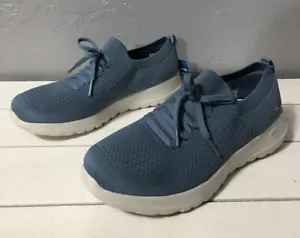 Skechers Goga Mat Stretch Fit Joy Fresh View Shoes Sz 7.5 Periwinkle Blue - Picture 1 of 11
