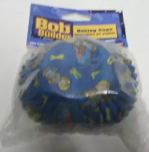 Tazas de hornear Bob the Builder para cupcakes 50 cuentas 2 pulgadas de diámetro vintage EE. UU. - Imagen 1 de 2
