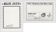 1991 Sport Pro Medicine Hat Blue Jays Medicine Hat Blue Jays Team #27