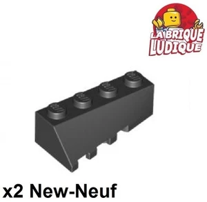 Lego - 2x Wedge 4x2 sloped right droit pente brique brick noir/black 43720 NEUF - Bild 1 von 1