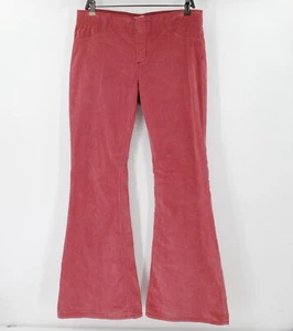 FREE PEOPLE Pants Womens 31 We The Free Pull-on Flare Corduroy Mid Rise stretch - Picture 1 of 13