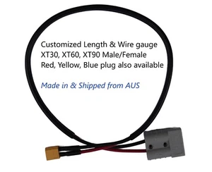 Cable XT30/60/90 Male/Female to Anderson compatible plug . Customized length. - Picture 1 of 5